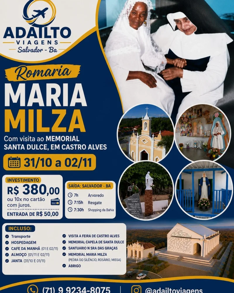 ROMARIA MARIA MILZA E SANTA DULCE 2026
